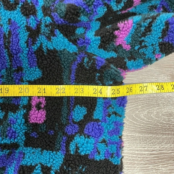 American Eagle Full Zip Sherpa Fleece Teddy Lined Jacket Multicolored Camo XL - Picture 6 of 16